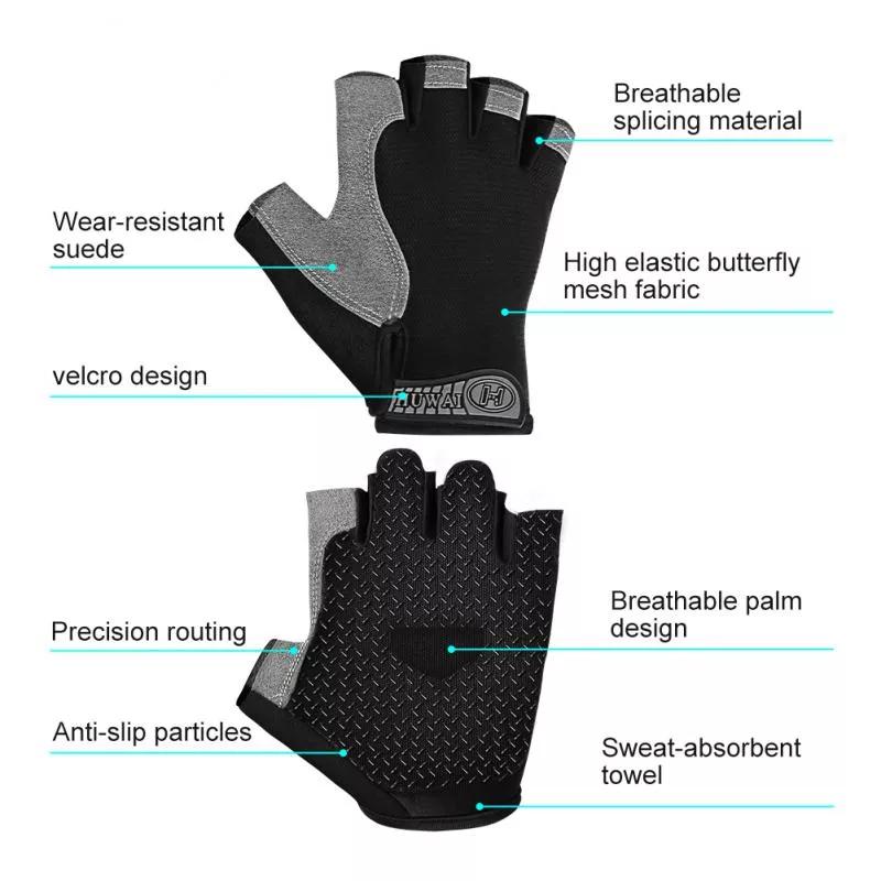 Product Introduction of Sarung Tangan Cycling Gloves Bicycle Gloves Bike Gloves Anti Slip Shock Breathable Half Finger Short Spor type A Olahraga 32