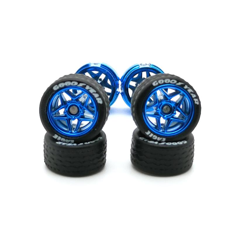 Product Introduction of Roda Kereta Aloi, 11mm, 1 / 64, Tayar Berombak Boleh Ditanggalkan, Elektroplate UV, Siri MSCP, Untuk Roda Panas / Kotak Padanan / Domeka, 1 Set 19