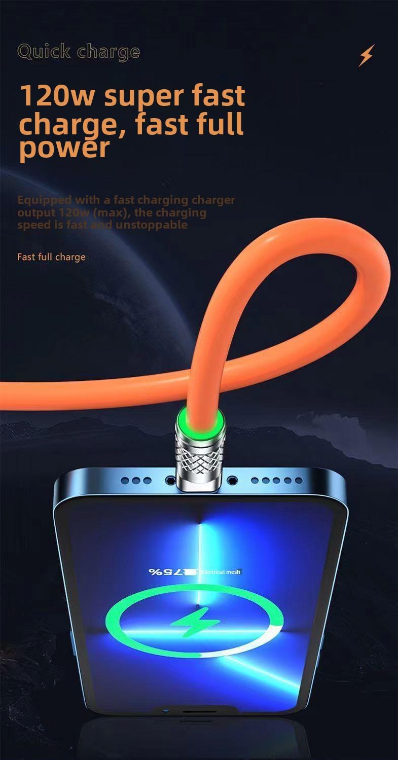 Product Introduction of Cáp PD sạc nhanh, 3 trong 1, Sạc nhanh 120W, Tương thích với nhiều thiết bị Sạc Điện Thoại Phone 5