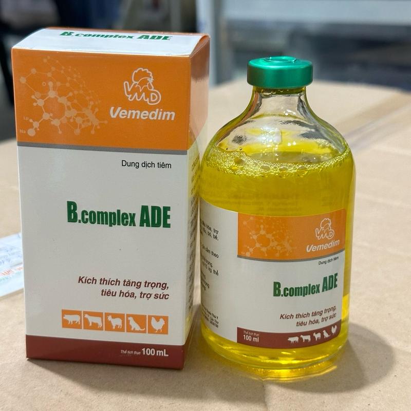 B.complex chai 100ml dung dịch tiêm kích thích tăng trọng cho vật nuôi 0