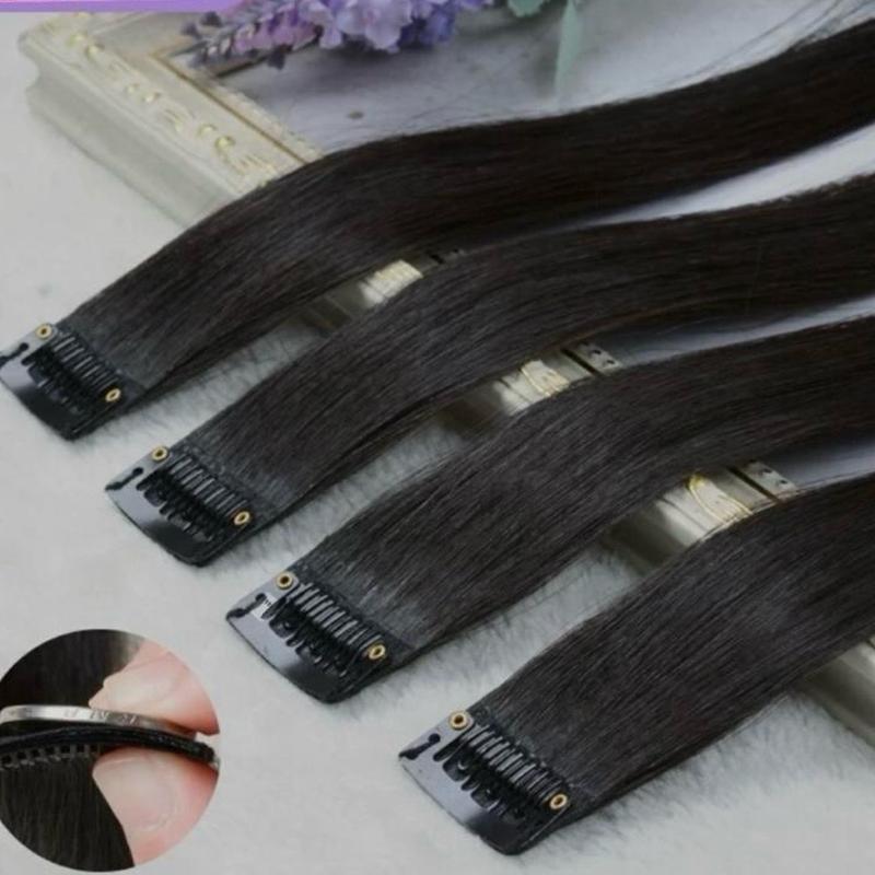 kẹp phím mini có dệt sợi tóc thật tự nối tại nhà nhiều chiều dài khác nhau