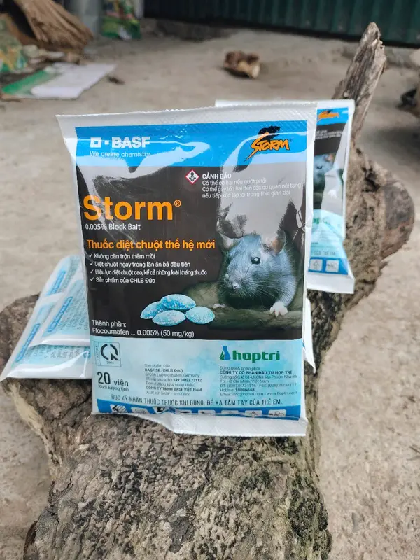 Gói 20 viên tạm cho ngủ không phá hoại mùa màng và đồ đặc - Storm - diệt chuột hiệu quả 2