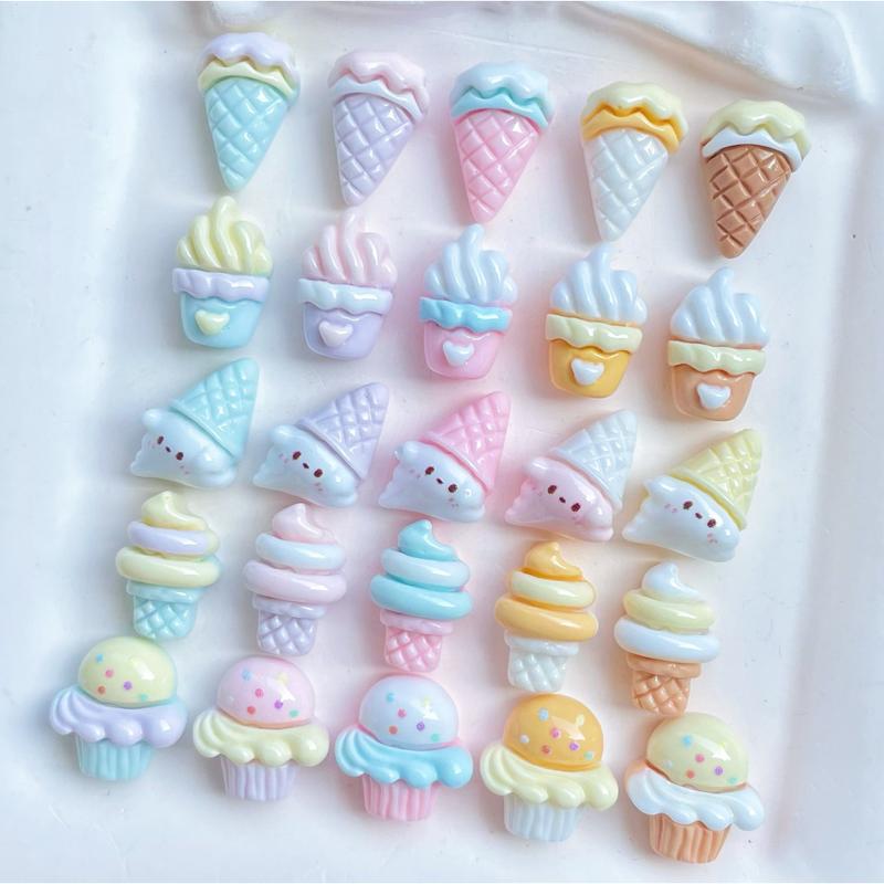 Set charm que kem dễ thương, phụ kiện handmade mini cho đồ chơi slime và móng-Charm Lumi 5