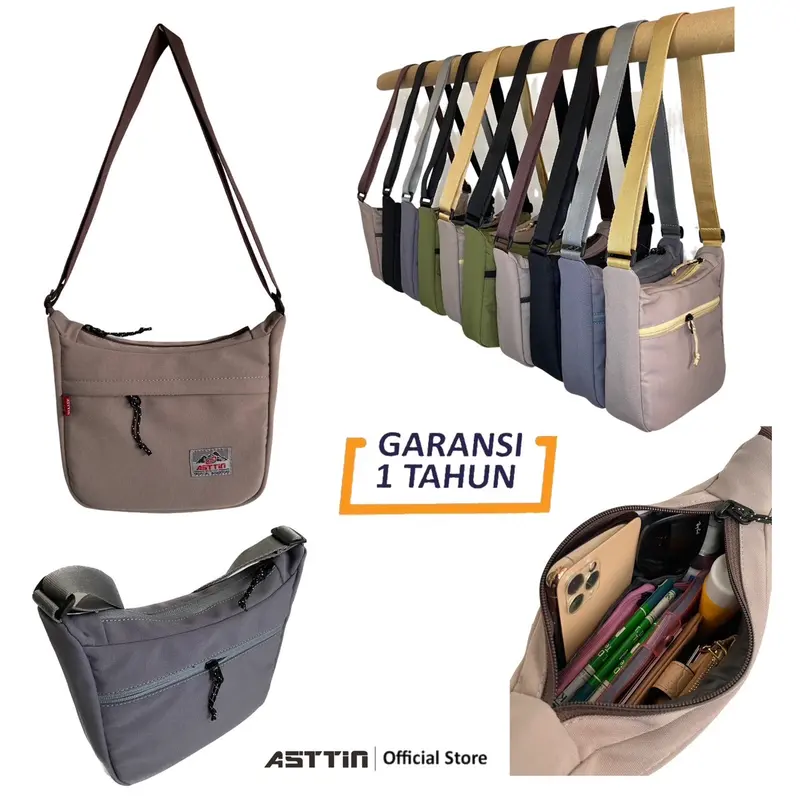 Tas Selempang  Walker RR (Kecil) Uniseks Canvas Series Original Asttin Pria 2