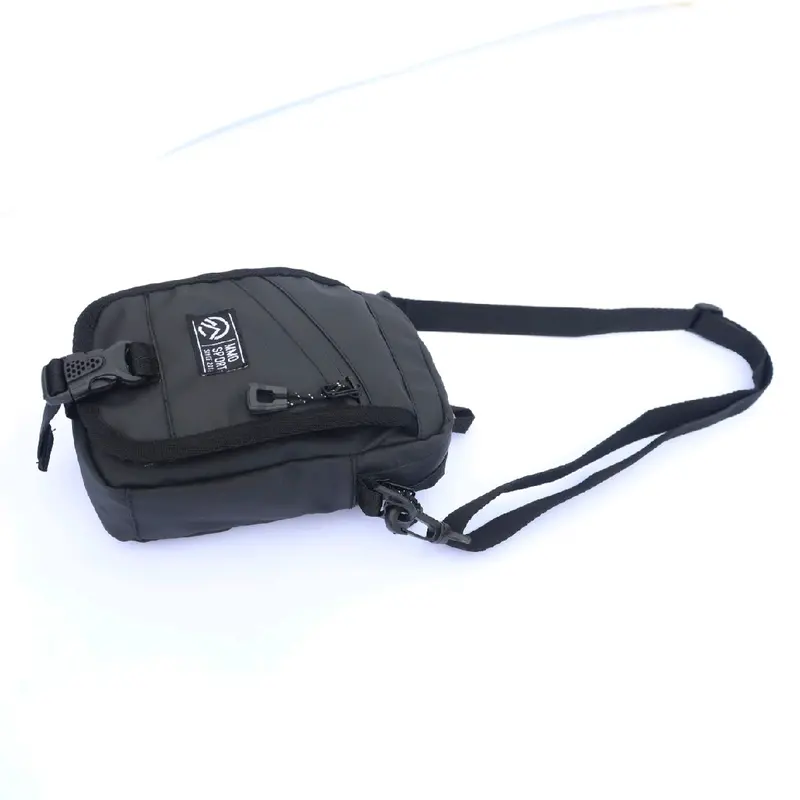 Tas Selempang Pria Mmosport JackSparka Waterproof Slingbag Waistbag Hitam 2
