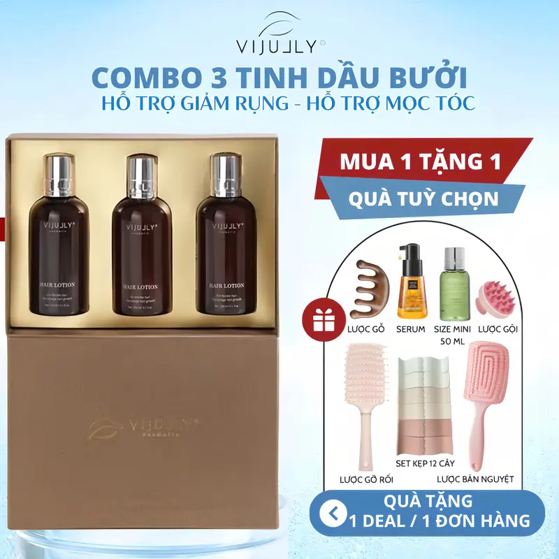 [ GIÁ SỈ ] Xịt Tinh Dầu Bưởi Vi Jully Hỗ Trợ Mọc Tóc Con ,Hỗ Trợ Giảm Rụng Tóc & Nuôi Dưỡng Da Đầu 150ML 0