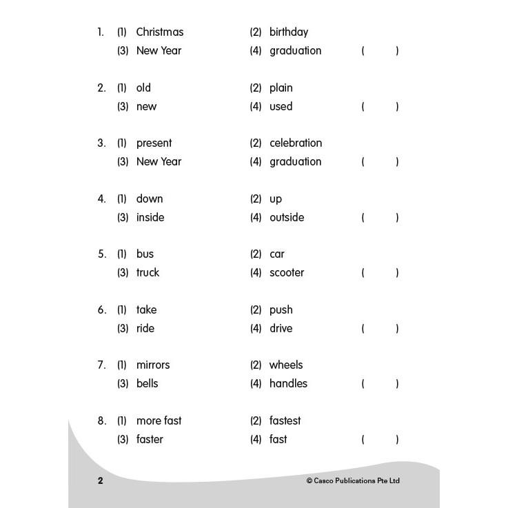 Casual Classroom English Vocab/Grammar/ Comprehension Cloze 2 4