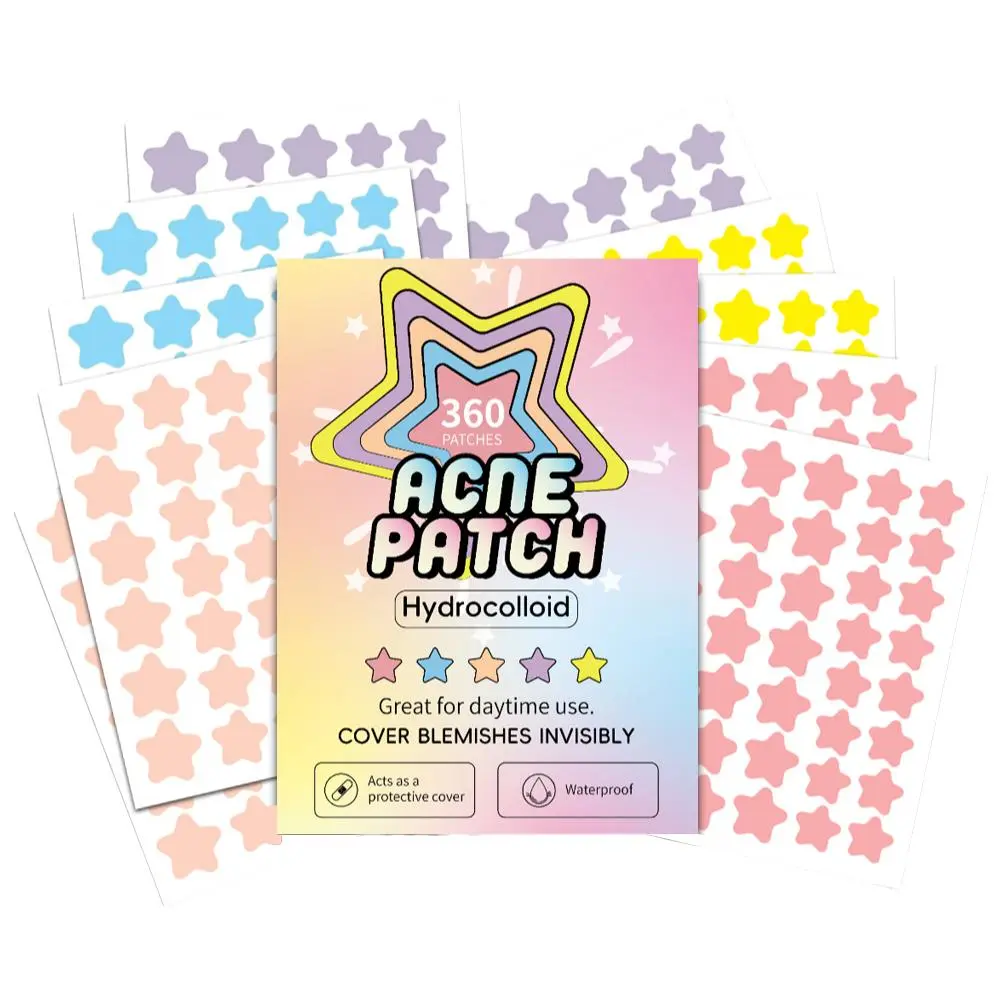 360pcs/180pcs/40pcs Hydrocolloid Colorful Acne Patch Mild Non-irritating Acne Pimples Patches