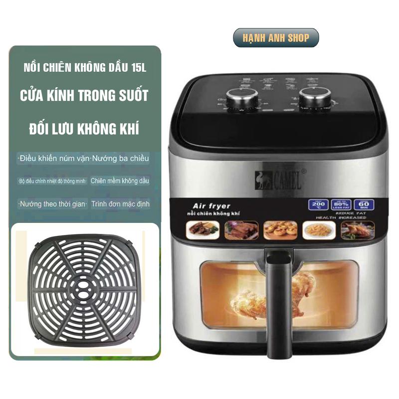 Nồi chiên không dầu Ca.mel 15L, Công nghệ hiện đại, Bảo hành 12 tháng