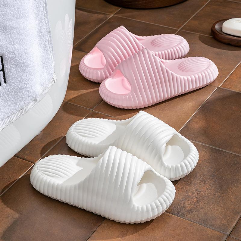 Stepping on Poop Feeling Slippers for Women, Summer Indoor Home Thick Sole Non-Slip EVA Couple Sandals, Men's Summer Outdoor Wear 2
