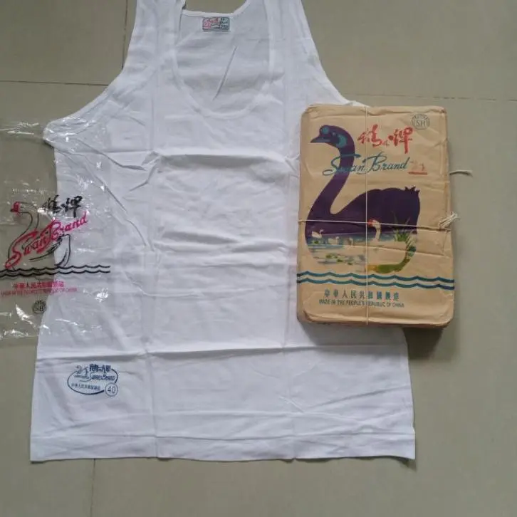 6 PCS Kaos Dalam / Singlet Pria Dewasa SWAN Brand Original Termurah Katun Putih Cowok Oblong Distro