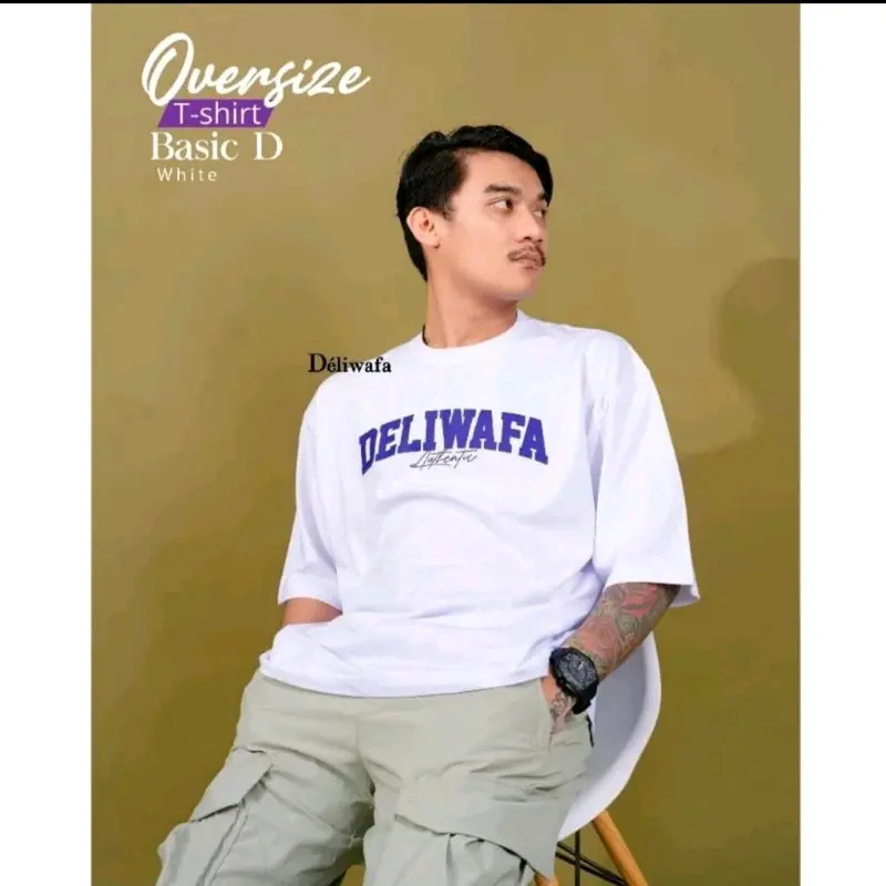 T-shirt terbaru Kaos Deliwafa special gilga said bahan combet 30s size M - 5XL 4