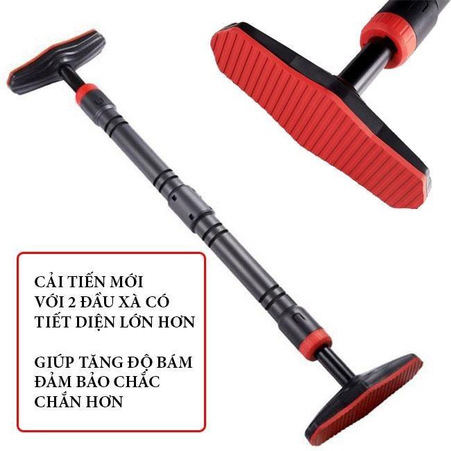 Thanh tập xà đơn gắn cửa cao cấp mẫu mới có chốt chống xoay, làm bằng thép phun sơn chống gỉ, có nivo cân bằng Nam Fish