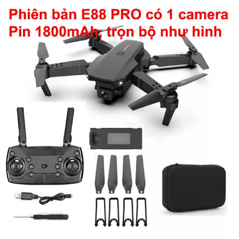 Flycam wifi E88, E99 PRO có camera, pin trâu 1800mAh tặng túi đựnġ, Máy bay điều khiển từ xa flaycam Drone Chụp Ảnh Đèn Gimbal