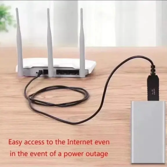 Dây nguồn 12V cấp cho phát Wifi về hàng  Khi mất điện hay nguồn vào hỏng chỉ cần cắm đầu dây usb vào pin dự phòng - 1 đầu cắm vào nguồn cổng wifi là dùng wifi bình thường như điện lưới  Bão lụt mất điện cáp này sẽ rất hữu ích