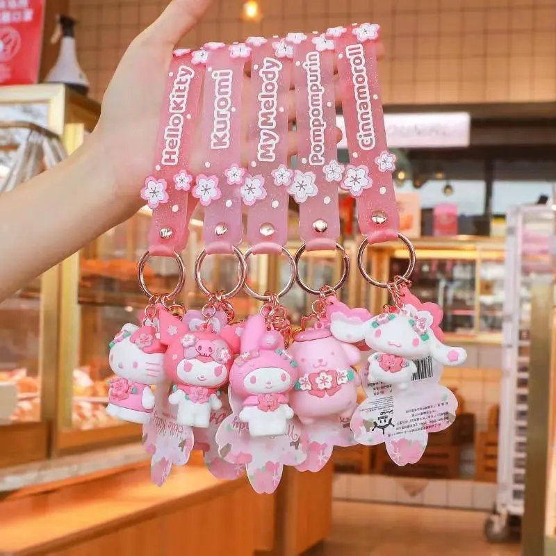 Loket Beg, Rantai Kunci, Loket Tokoh Kartun Comel, Loket Cincin Kunci, Aksesori Beg, Sanrio
