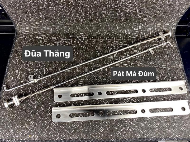 ĐŨA THẮNG VÀ PÁT GIỮ MÁ ĐÙM SALAYA INOX 304 DÀY 4ly CHO WAVE DREAM ,FULED ,EX NHỎ Phụ Tùng Phụ Kiện