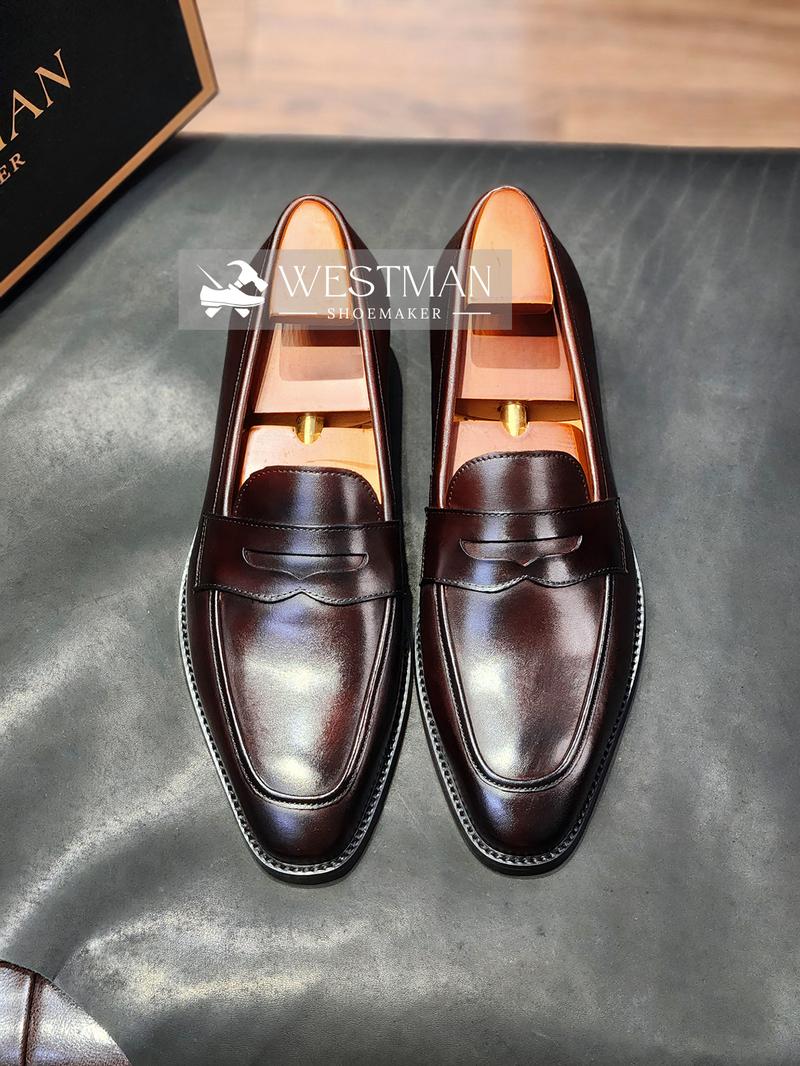 Product Introduction of Giày Lười Nam Da Bò Thật Penny Loafer W0023N Handmade 3