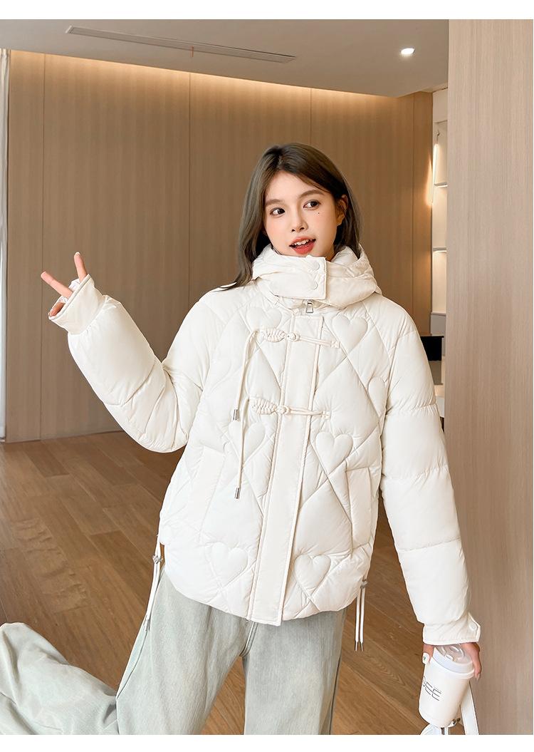 Product Introduction of Fashion Short Cotton-Padded Coat for Women Autumn and Winter New 2024 Korean Style Solid Color with Match Cotton Coat Jacket Thickened Padded Jacket Outer Wear 25