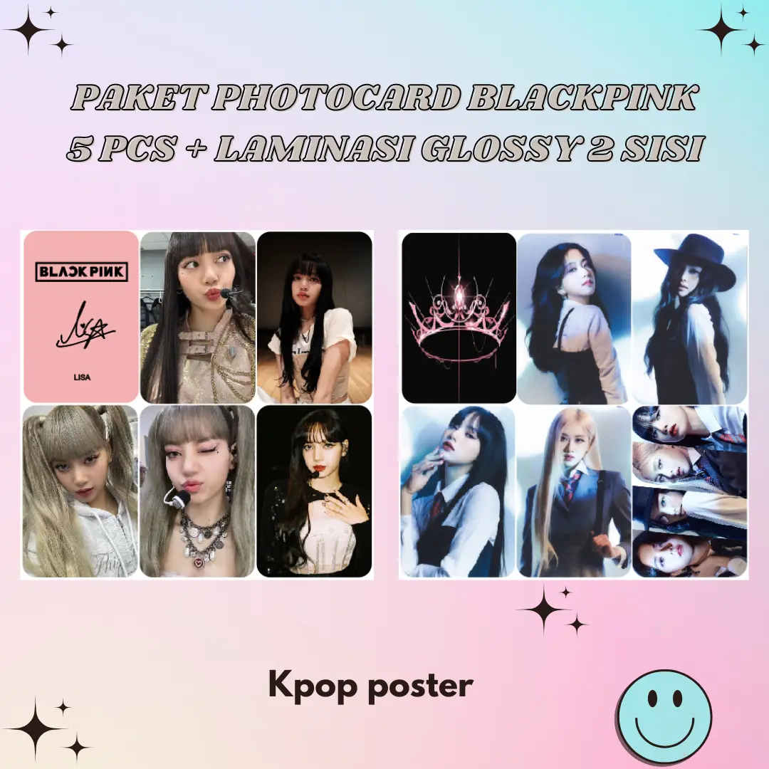 PHOTOCARD UNOFFICIAL BLACKPINK  (ISI 5 PCS PC)