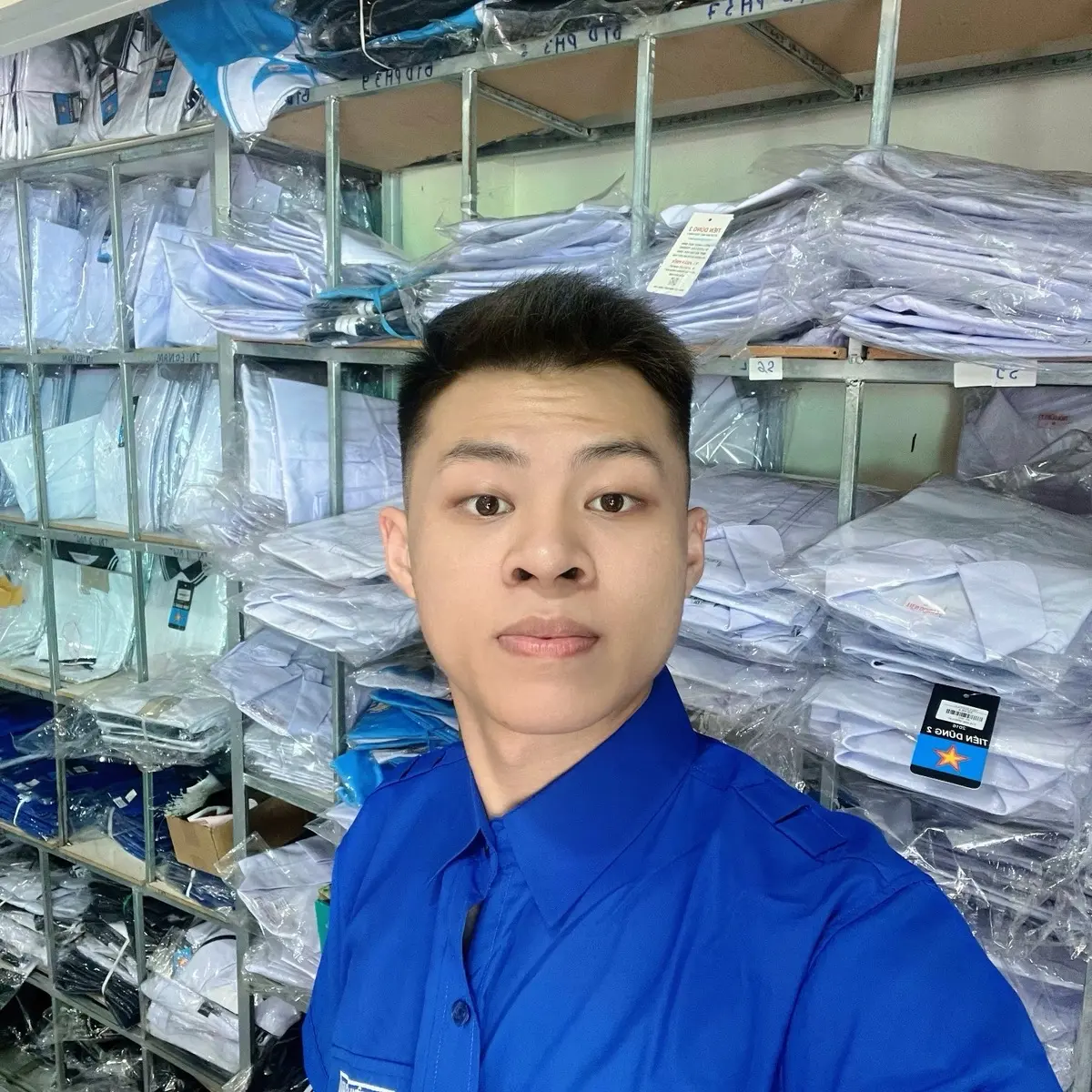 Áo ĐOÀN HỌC SINH SINH VIÊN FORM Nam đủ size to nhỏ, tay ngắn tay dài chất liệu đẹp, bền trẻ trung năng động  ( có kèm quà tặng cho các bạn ) Menswear Sơ Mi Kem Có Cổ Nhung Tre