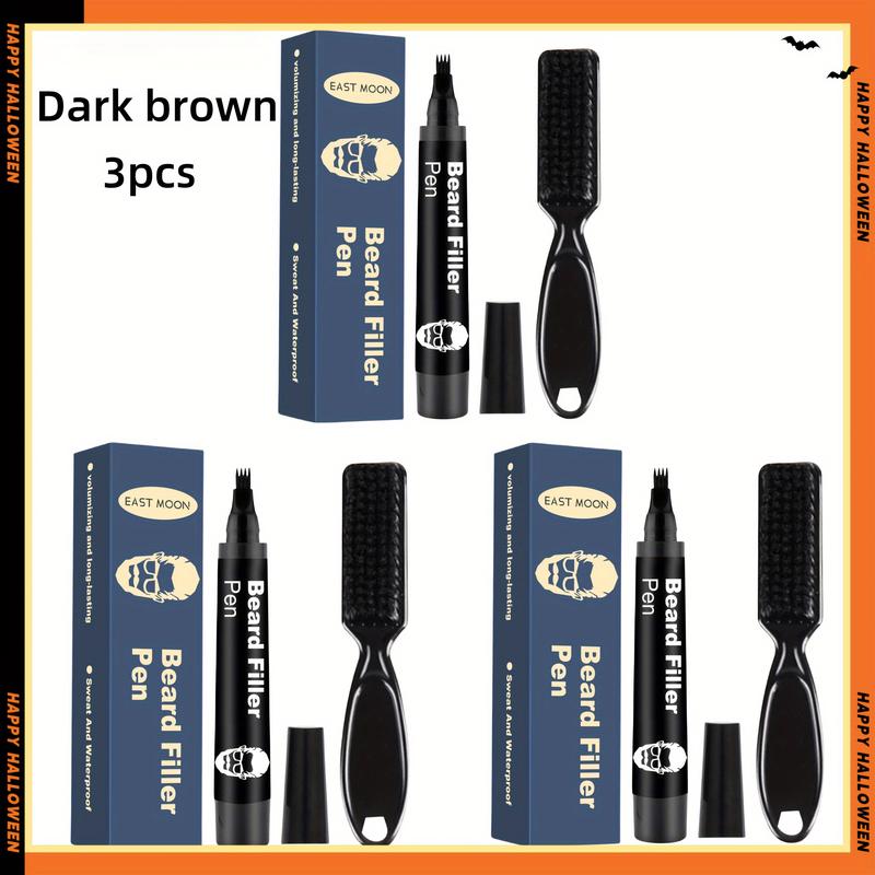 Product Introduction of Beard Filler Pen - Men's Gift Box Set With Vitamin E Detachable and easy-to-use filler pen to easily create a thick beard hairline Beard filler color Father's Day/boyfriend gift 3