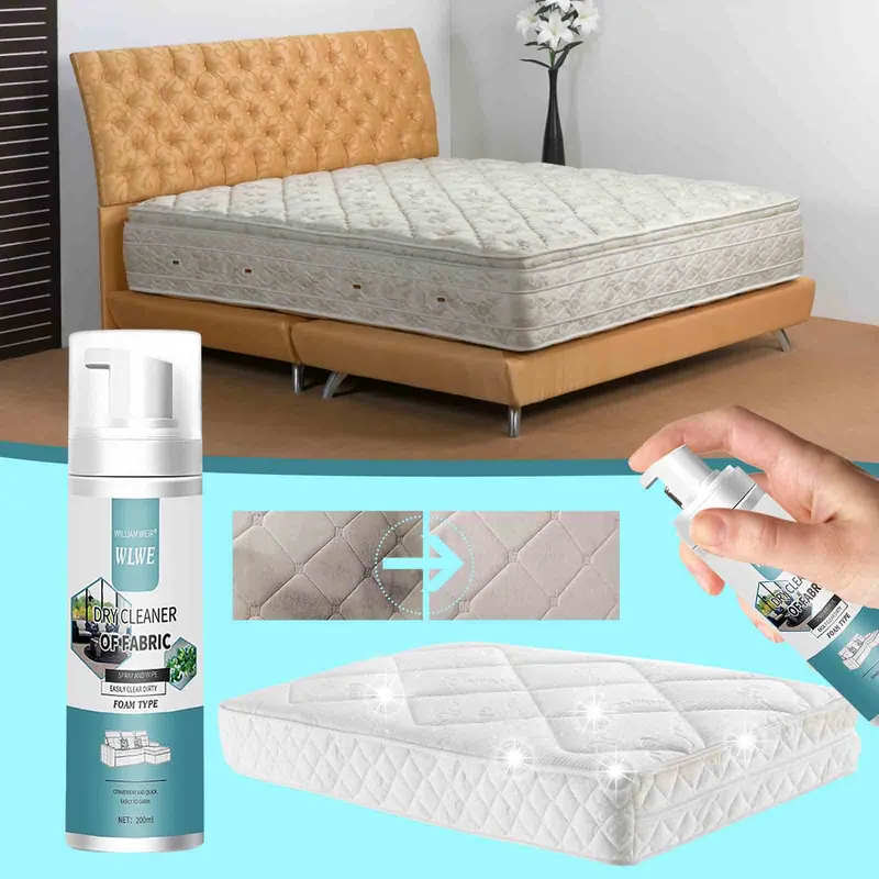 Dụng cụ làm sạch ghế sofa vải, chất tẩy vết bẩn nệm bọt, chất giặt khô thảm không rửa, chất tẩy rửa vết bẩn cứng đầu 200ml 0