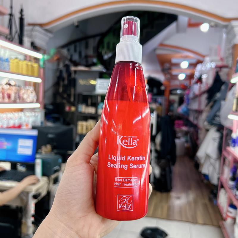 Xịt dưỡng tóc Kella Keratin phục hồi tóc hư tổn 250ML