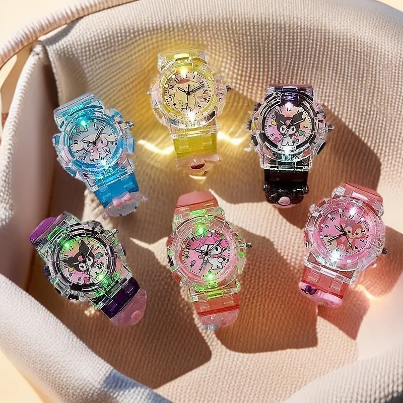 2025 Children's Watch Cartoon Clow M Luminous Electronic Watch Female Primary and Secondary School Students Digital Automatic Watch