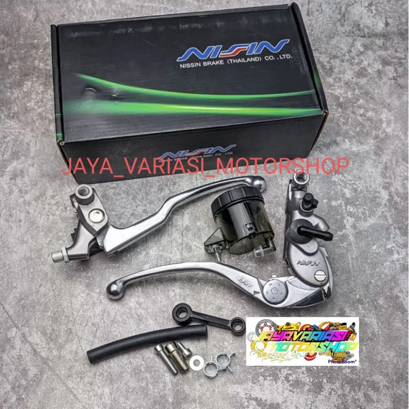 HANDLE MASTER REM NISZIN KAWASAKI Z1000 ZX1000 1SET KOPLING REM + TABUNG BIG SMOKE UNIVERSAL PNP VARIO/ MIO/ SATRIA FU/ SONIC/ RX KING/ TIGER/ F1ZR/ GTR/ KLX/ BEAT/ FINO/ VIXION/ R15 V2 V3/ NINJA R RR SS 150 250/ SPACY/ SCOOPY/ GENIO/ CRF 4