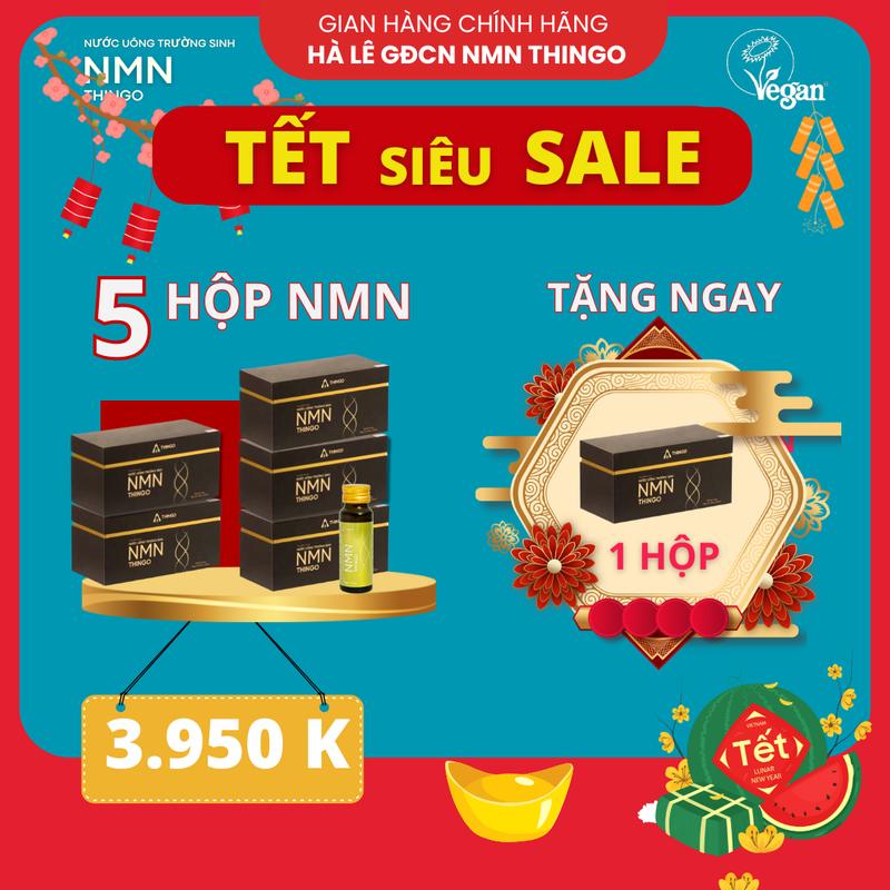 (SALE TẾT) NMN Thingo - Nước Uống Trường Sinh, tái sinh tế bào và làn da