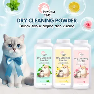 Pawsitive Vibes Bedak Kucing Anti Kutu Jamur dan Scabies - Bedak Anjing Anti Fleas 265gr - Bedak Hewan Peliharaan Anti Kutu dan Gatal