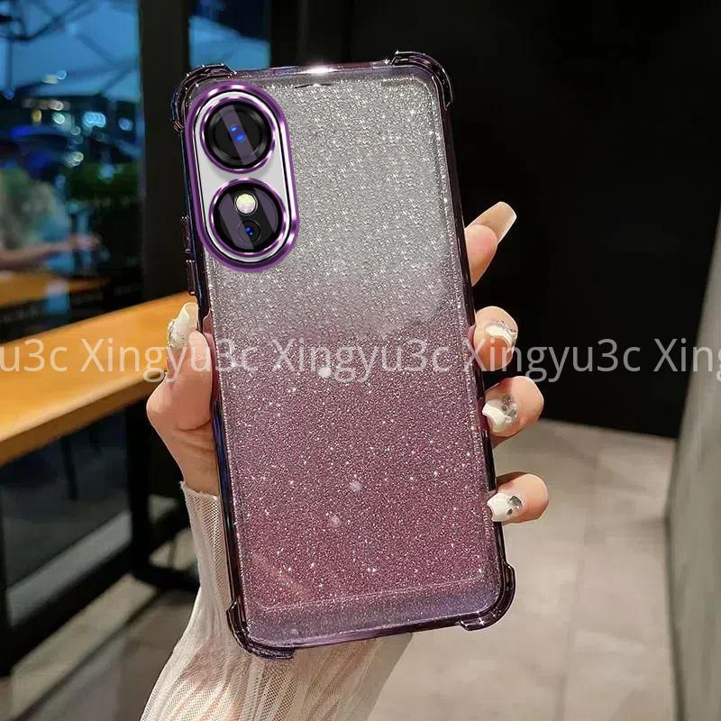 Luxury Sparkling Handphone Case for OPPO A17 A97 5G A38 4G A18 A60 four corners shockproof phone case 3D makeup mirror holder new bracelet soft case 9