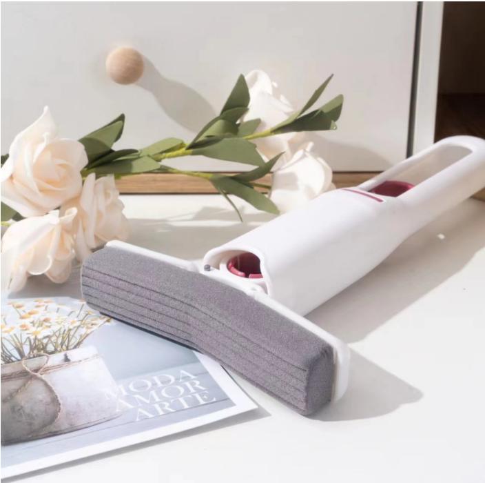 Cây Lau Bàn Bếp Tự Vắt Thông Minh Mini 25cm, Bọt Biển Siêu Thấm Hút Đa Năng, Gập Gọn Lau Sàn Cây Lau Nhà 5