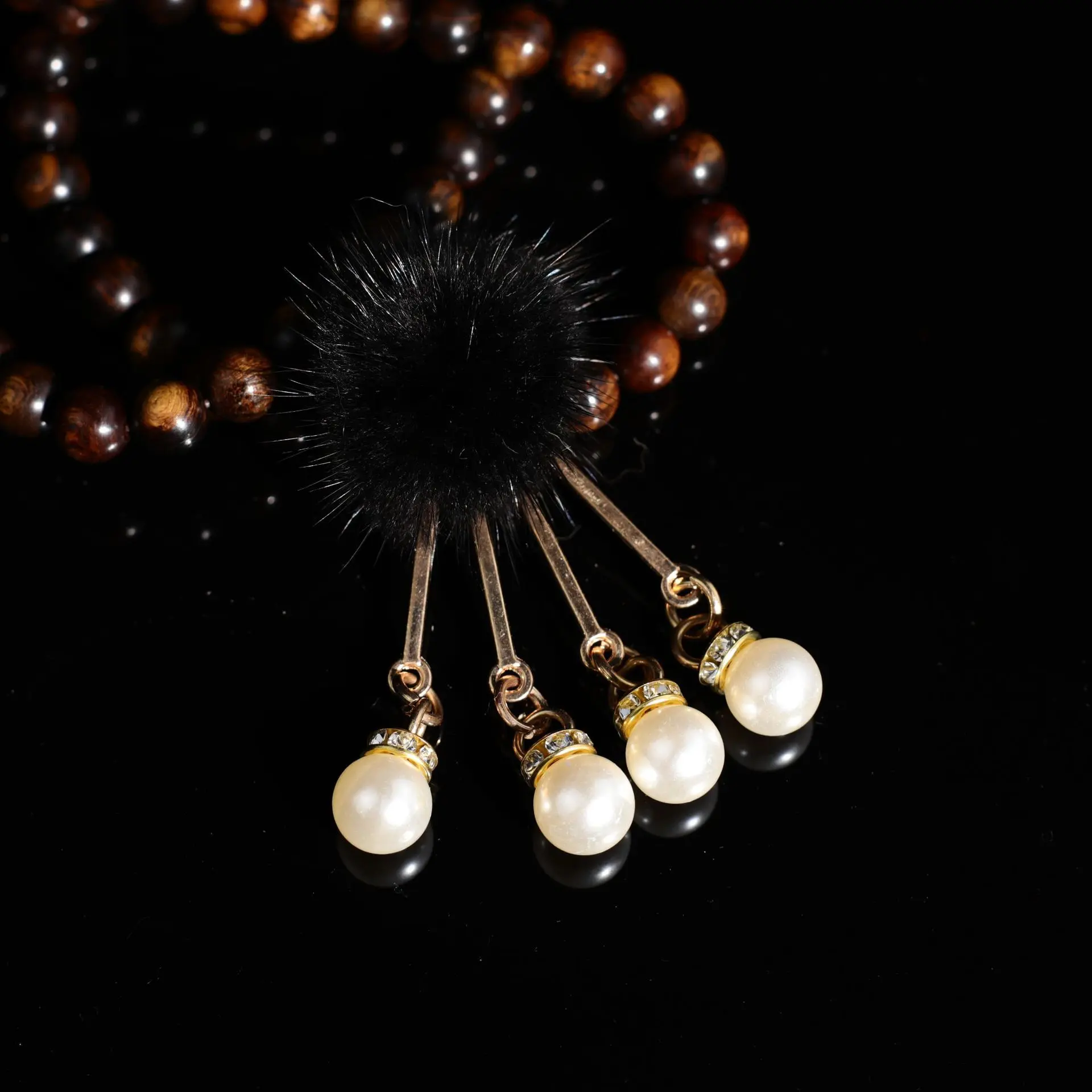 Ghim Cài Áo Ngọc Trai Quả Cầu Lông Lớn, Phong Cách Hồi Giáo Thanh Lịch, Thích Hợp Cho Áo Khoác Boutonniere Đám Cưới Và Áo Len, Đồ Trang Sức Tự Làm