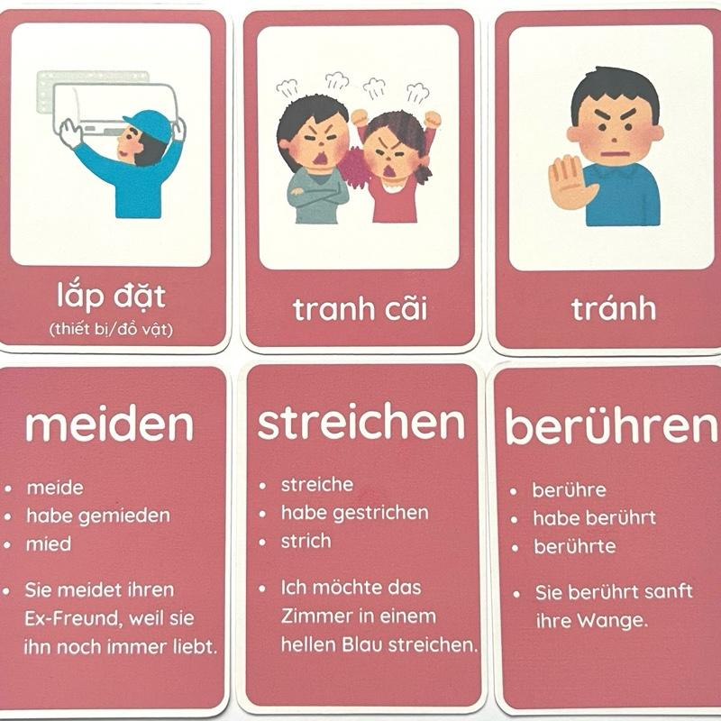 Flashcards Động Từ Tiếng Đức Trình Độ A2 (255 Thẻ) 0