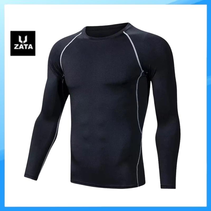 Áo Giữ Nhiệt Pro Combat Cao Cấp, Áo Legging Nam Dài Tay Chuyên Tập Gym Chạy Bộ Đá Bóng ZATA Sport Thun Top
