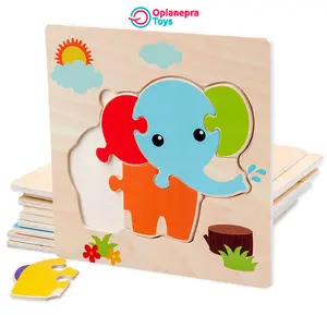 Mainan Edukatif Montessori Jigsaw Puzzle - 5 s.d. 6 Keping Potongan