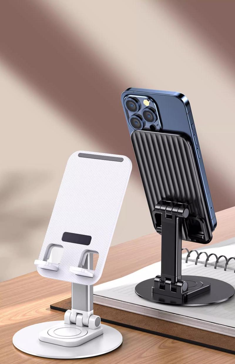 Product Introduction of Metal 360 Rotating Desktop Phone Holder Lifting and Foldable Multifunctional Adjustable Portable Tablet Universal 5