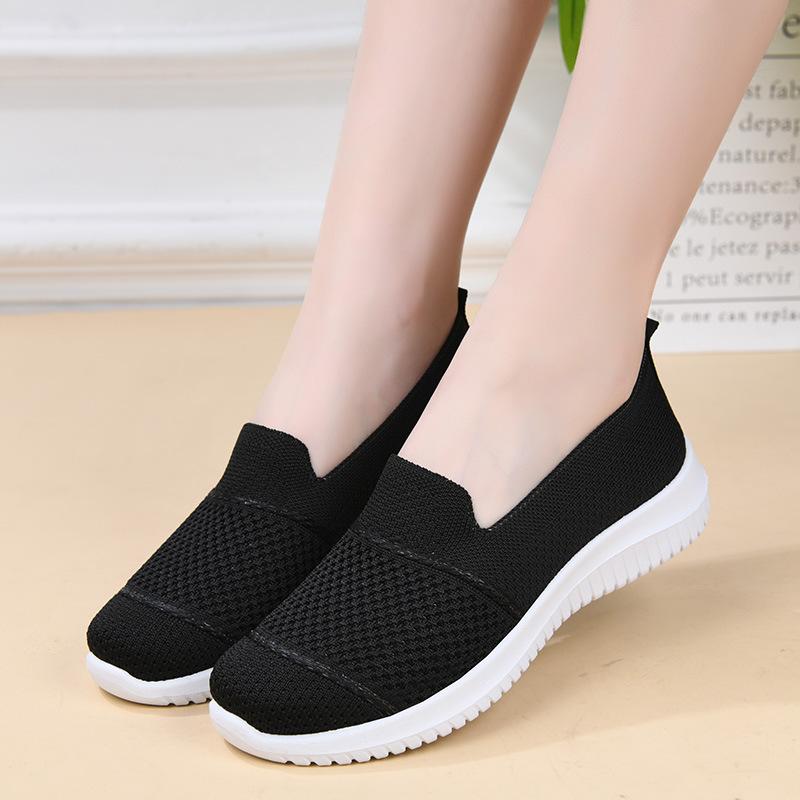 Product Introduction of Giày Nữ, Thiết Kế Đặc Biệt, Hàng Mới Về, Ngoại Cỡ, Chất Liệu Flyknit Thoáng Khí, Giày Đế Bằng, Thích Hợp Đi Làm, Bề Mặt Lưới, Mỏng, Phong Cách Đi Chơi 16