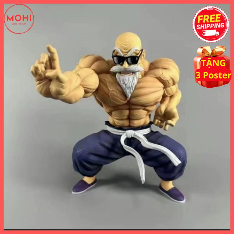 Mô hình thầy ông nội Quy Lão Master Roshi sư phụ rùa 10 cm - Dragon Ball ( Tặng Poster ) Toy Đồ Chơi