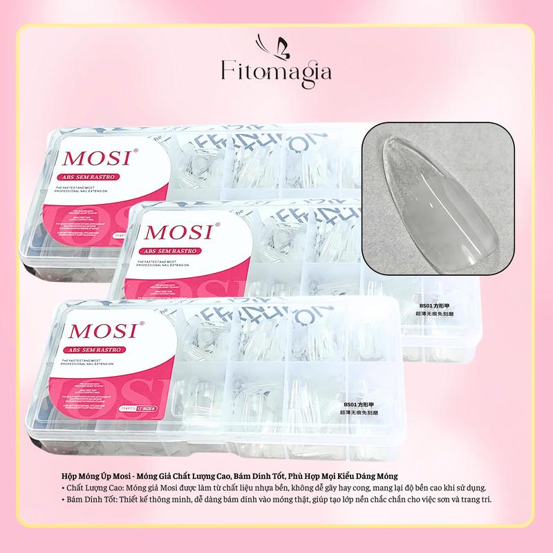 [Hộp móng giả Mosi] 504 Móng Giả Mosi - Chất Lượng Cao, Dễ Dán, Giữ Lâu, Form hợp trend Làm Nail