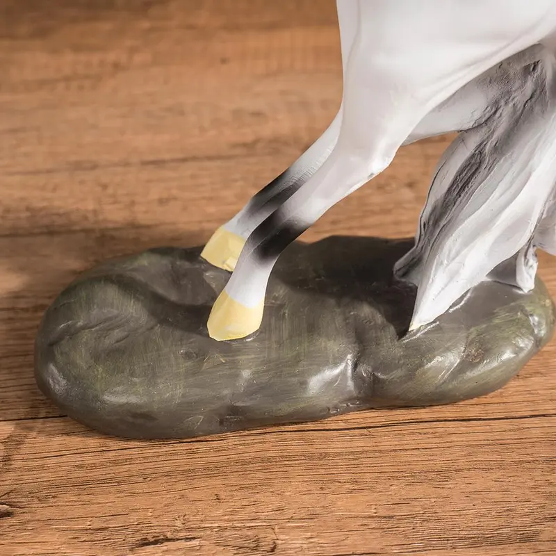 Horse Statue, 1 Count European Style Resin Horse Ornament, Home Decor for Living Room & Office, Perfect Housewarming Gift 6
