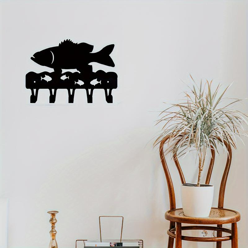 Unique Iron Bass Fish Key Rack. Wall-mounted storage for home. - TikTok ...