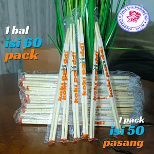 SUMPIT BAMBU KOKI PANDA ISI 50 Pasang Ekonomis Tanpa Tusuk Gigi