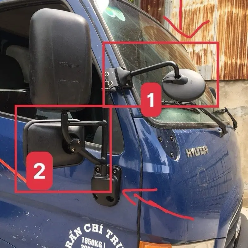 gương nắp thêm cho các dòng xe hd 72 88 99 maity emaity 110xl 110sp 120sl…………. isuzu đầu tron đời 2016 đến đầu 2019 3