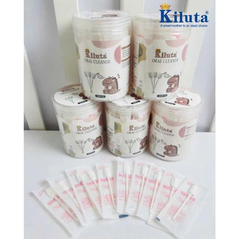 Que Rơ luoi Kiluta - Gạc Que Tưa luoi hộp 30 que an toàn Cho Bé 5