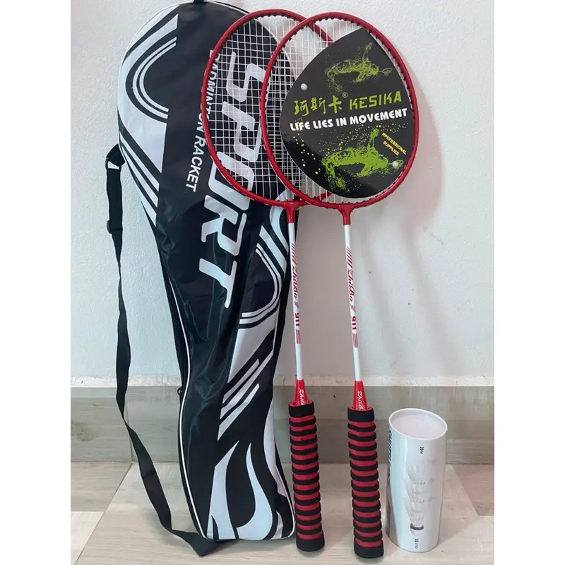 Sét 2 Vợt Cầu Lông Carbon 2 Chiếc + Bao Vợt + Cán Vợt + 3 Quả Cầu - Rèn Luyện Thể Thao, Thể Dục, Kiểu Dáng Sport 6