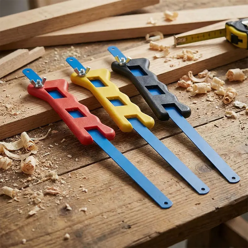【COD】Gergaji Besi Mini Hacksaw 12 inch Set Gagang  Fleksible Untuk Kayu Pipa PVC Bonsai Multifungsi