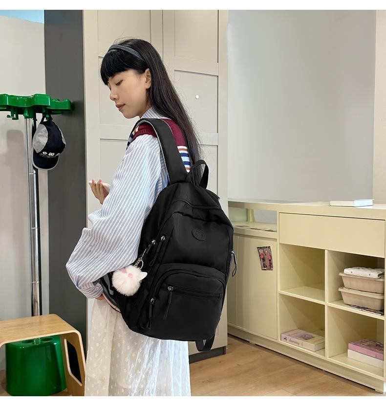 Product Introduction of Ba Lô Đơn Giản, Thời Trang Mới Mùa Thu 2024, Dành Cho Sinh Viên Đại Học Nữ, Phong Cách Mori, Cặp Sách Trong Khuôn Viên Trường Nhật Bản, Ba Lô Sức Chứa Lớn 17
